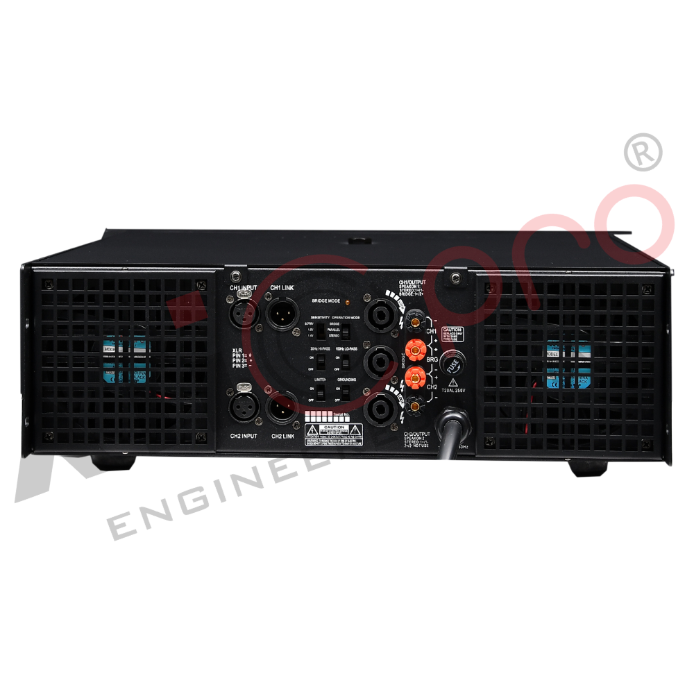 ATi 18+ Back ATI 18 Plus DJ Amplifier