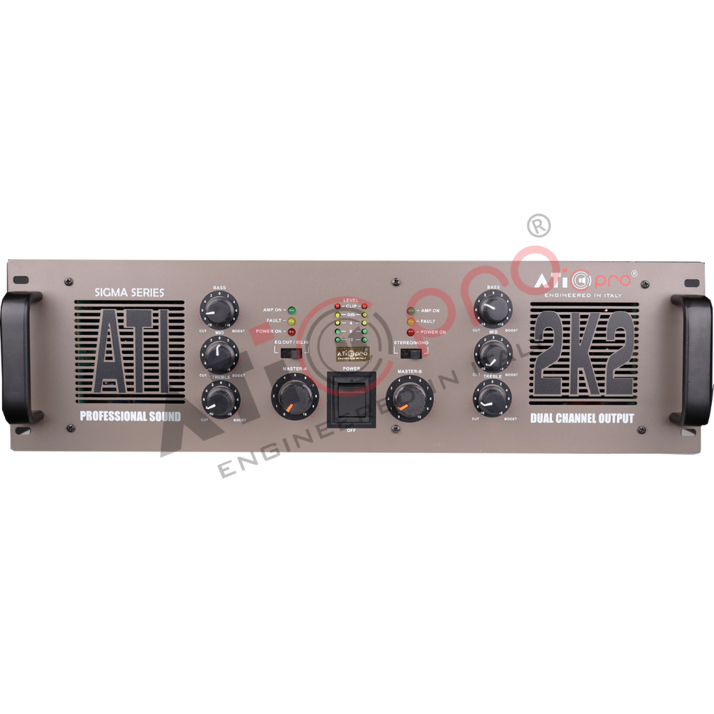 DJ Amplifier 2200 Watt Model ATI-2K2M DJ Amplifier 2200 Watt Model ATI-2K2M