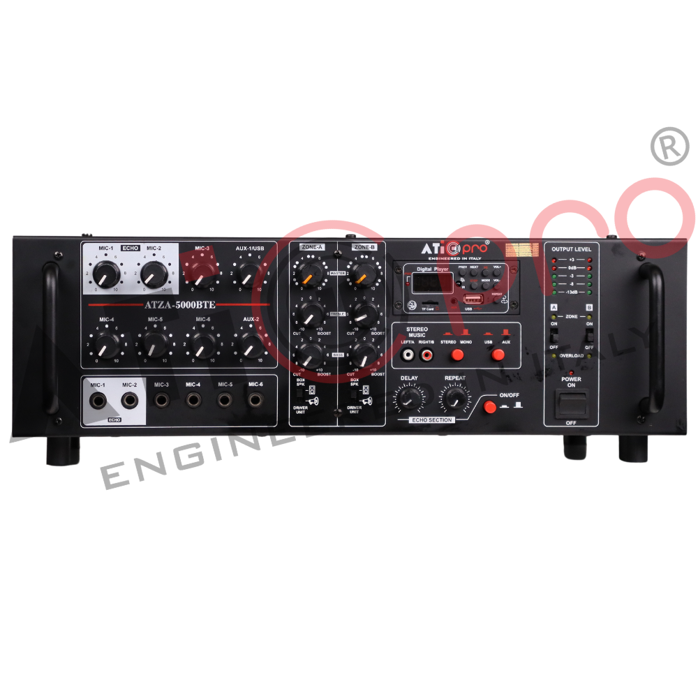 PA Amplifier 500 Watt Model ATZA 5000 BTE - Atipro Audio