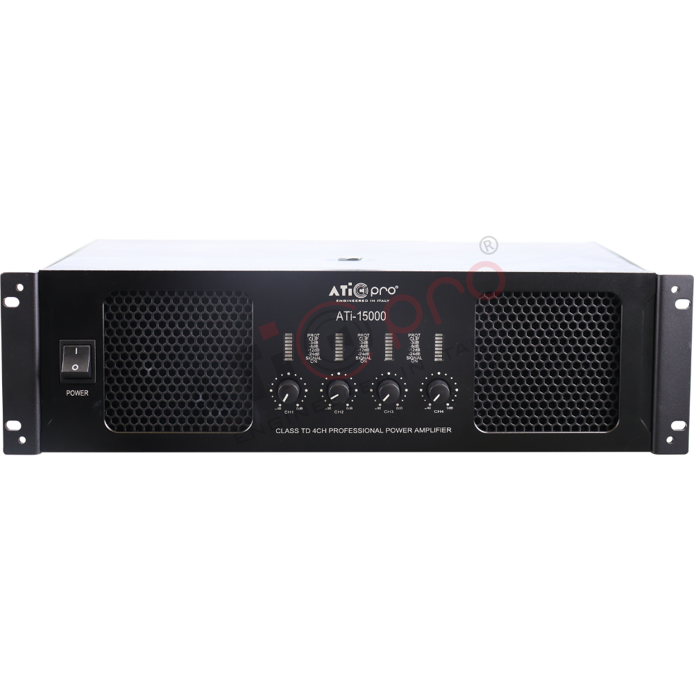 4 Channel DJ Amplifier 12000 Watt Model ATI 15000 4 Channel DJ Amplifier 12000 Watt Model ATI 15000