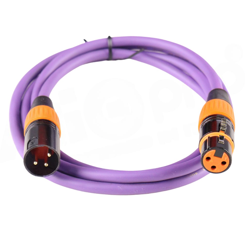 2 XLR Female To XLR 1 Male Cable 5M Purple Colour 2 XLR Female To XLR 1 Male Cable 5M Purple Colour