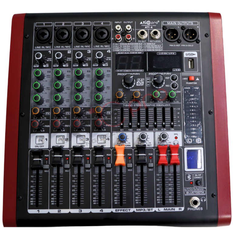 Live Mixer 4 Channel Model ATI4 - Atipro Audio