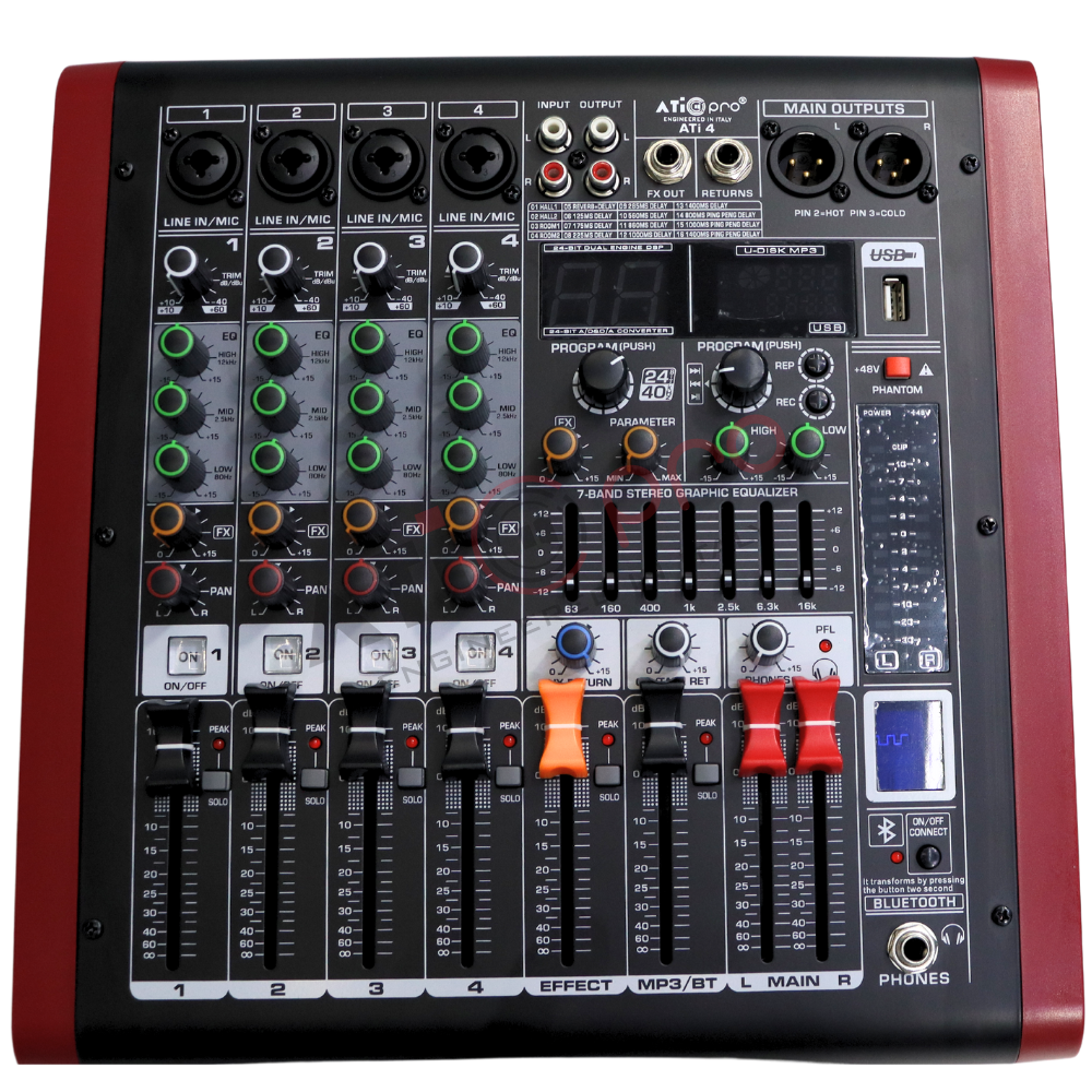 Live Mixer 4 Channel Model ATI4
