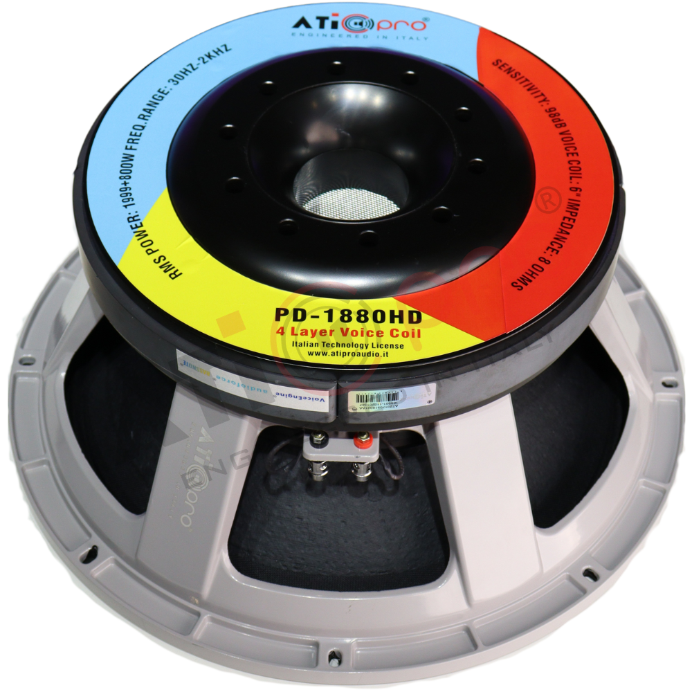 Ferrite DJ Speaker 18 Inch 1999+800 Watt Model PD1880 HD