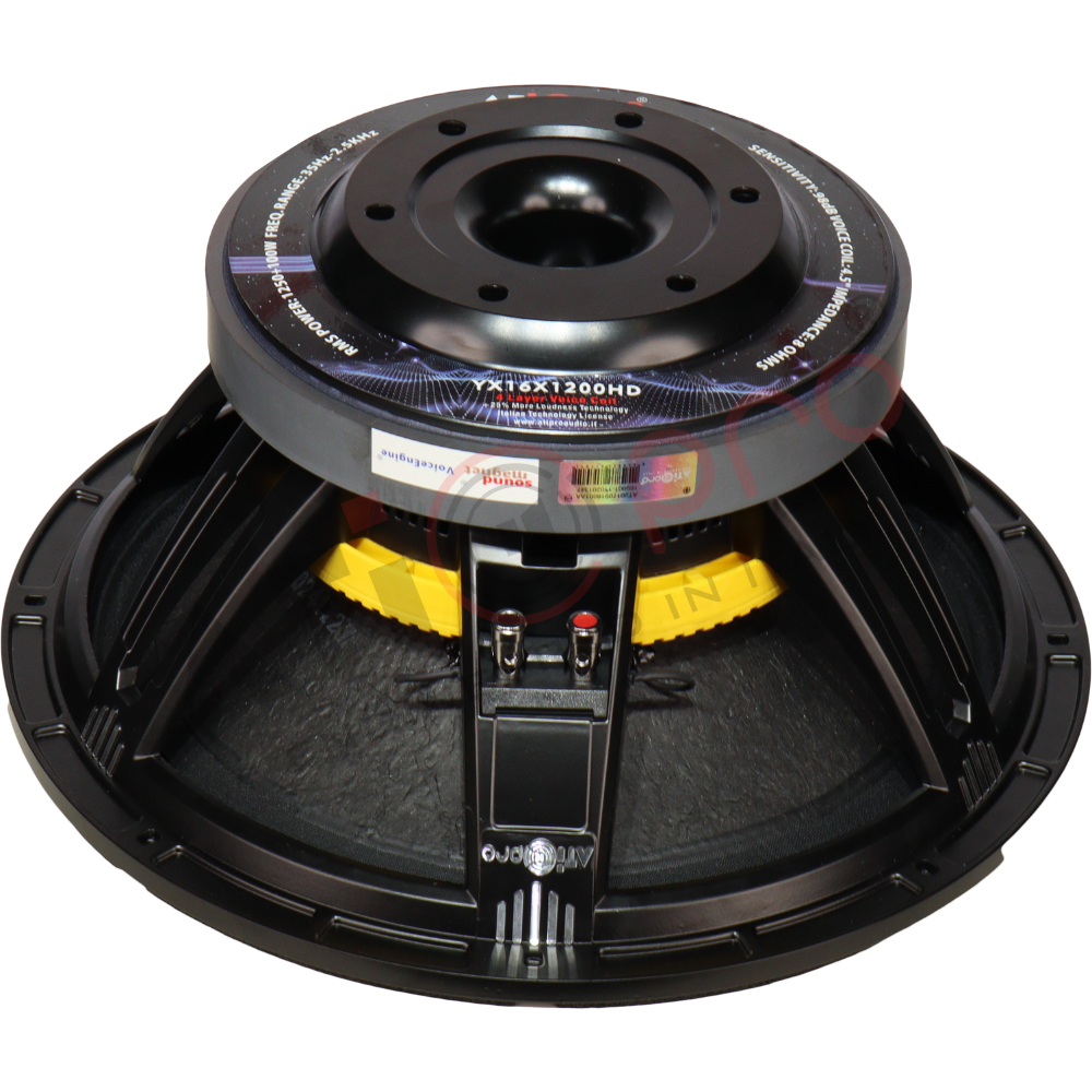 Ferrite DJ Speaker 16 Inch 1200+100 Watt Model YX16X1200HD Speaker