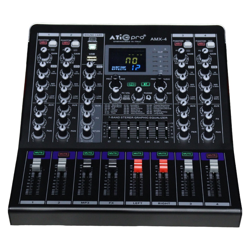 4 CHANNEL LIVE MIXER MODEL AMX 4