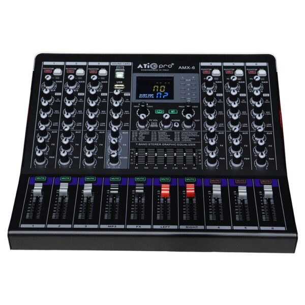 6 CHANNEL LIVE MIXER MODEL AMX 6