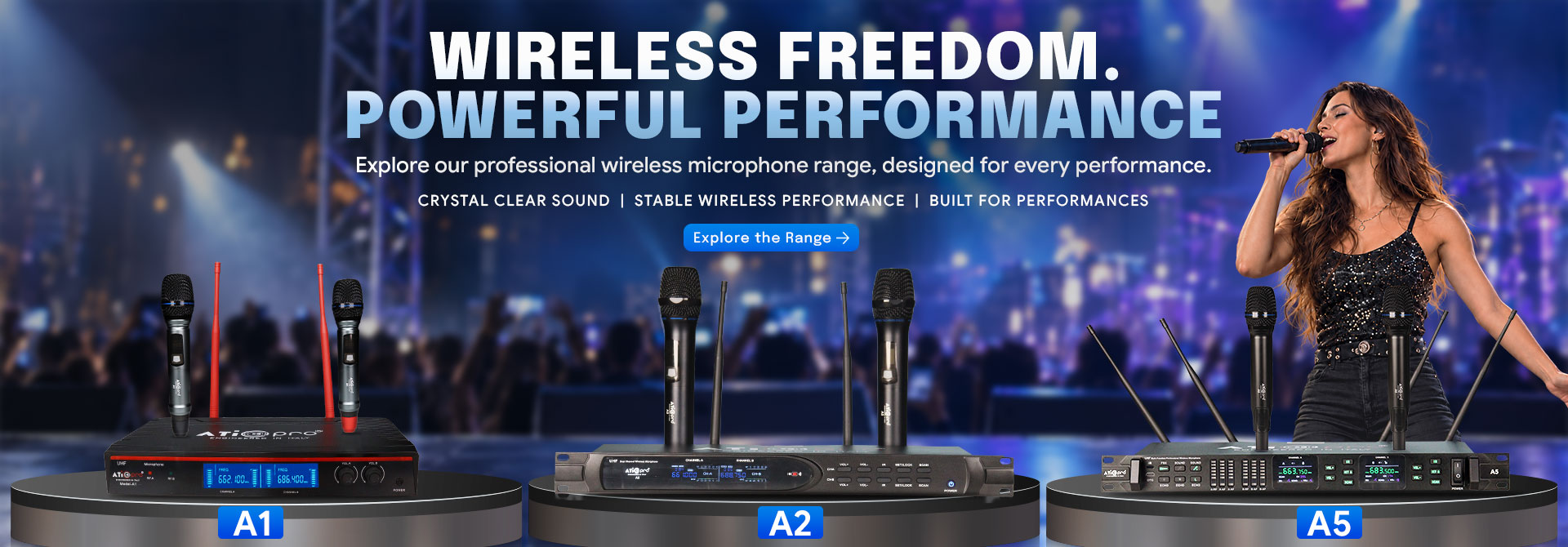 Wireless microphone A1,A2,A5